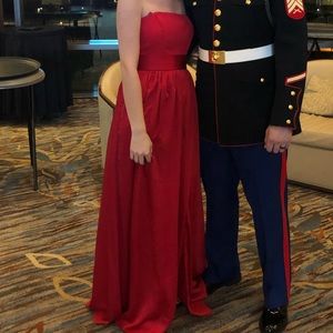 Red Vera Wang Ball Gown